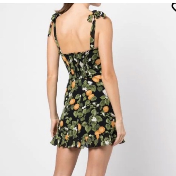 Reformation Christine Dress in Clementine - Picture 3 of 5